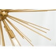 Living District Timber 8-Light Metal Pendant in Brass Finish