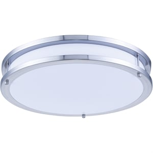 Living District Daxter Contemporary Metal Led Surface Mount in White and Nickel