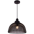 Living District Warren 1-Light Transitional Metal Pendant in Black
