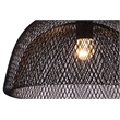 Living District Warren 1-Light Transitional Metal Pendant in Black
