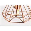 Living District Jago 1-Light Transitional Metal Pendant in Brown Finish