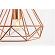 Living District Jago 1-Light Transitional Metal Pendant in Brown Finish