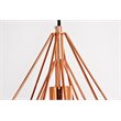 Living District Jago 1-Light Transitional Metal Pendant in Brown Finish