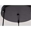 Living District Sayer 3-Light Transitional Metal Pendant in Black