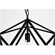 Living District Redmond 1-Light Transitional Metal Pendant in Black