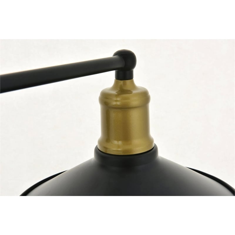 Living District Etude 2-Light Metal Wall Sconce in Brass and Black