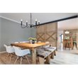 Living District Rohan 4-Light Mid-Century Metal Pendant in Matte Black