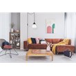 Living District Lyle 1-Light Mid-Century Metal Pendant in Black