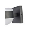 Living District Raine 1-Light Modern Aluminum LED Wall Sconce in Black Finish