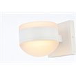 Living District Raine 1-Light Modern Aluminum LED Wall Sconce - White