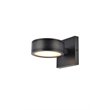 Living District Raine 1-Light Modern Style Aluminum LED Wall Sconce in Black