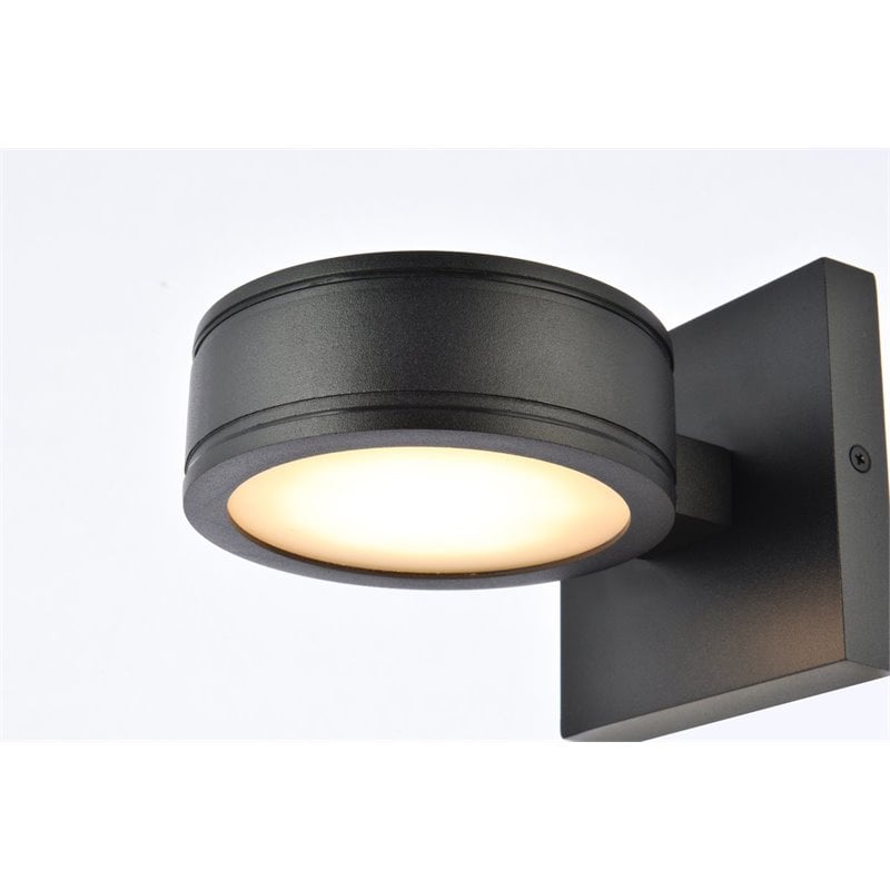 Living District Raine 1-Light Modern Style Aluminum LED Wall Sconce in Black