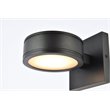 Living District Raine 1-Light Modern Style Aluminum LED Wall Sconce in Black