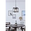 Living District Resolute 1-Light Mid-Century Metal Pendant in Black