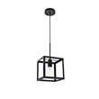 Living District Resolute 1-Light Mid-Century Metal Pendant in Black