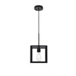 Living District Resolute 1-Light Mid-Century Metal Pendant in Black