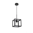 Living District Resolute 1-Light Mid-Century Metal Pendant in Black