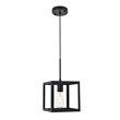 Living District Resolute 1-Light Mid-Century Metal Pendant in Black