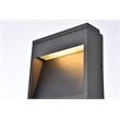 Living District Raine 1-Light Aluminum LED Wall Sconce in Black
