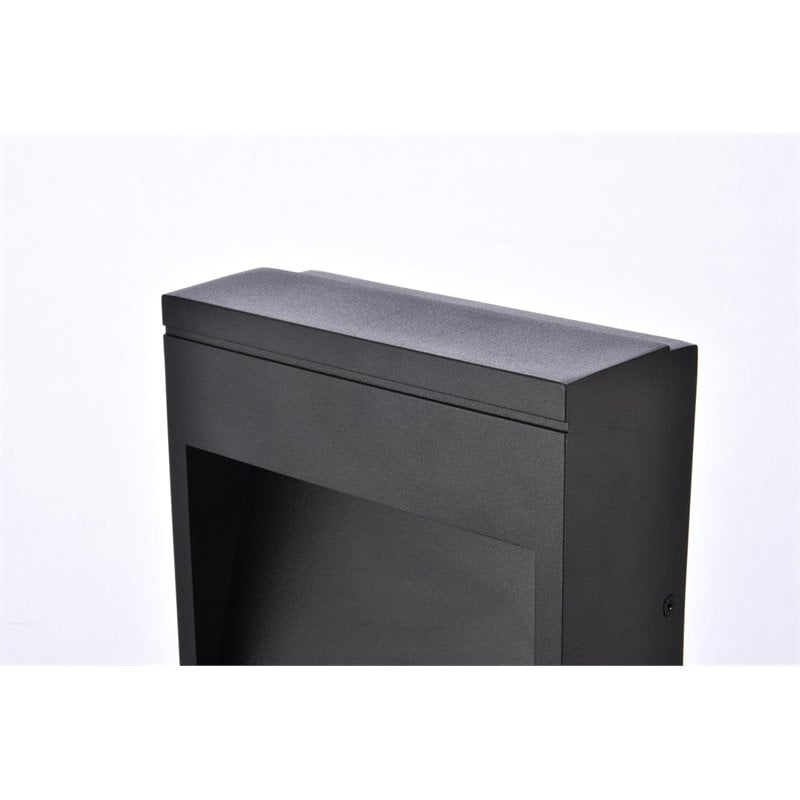Living District Raine 1-Light Aluminum LED Wall Sconce in Black