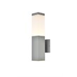 Living District Raine 1-Light Modern Aluminum LED Wall Sconce in Silver