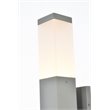 Living District Raine 1-Light Modern Aluminum LED Wall Sconce in Silver