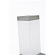 Living District Raine 1-Light Modern Aluminum LED Wall Sconce in Silver