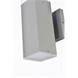 Living District Raine 1-Light Modern Aluminum LED Wall Sconce in Silver