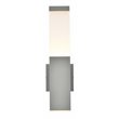 Living District Raine 1-Light Modern Aluminum LED Wall Sconce in Silver