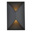 Living District Raine 1-Light Modern Style Aluminum LED Wall Sconce - Black