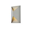 Living District Raine 1-Light Modern Aluminum LED Wall Sconce - Silver
