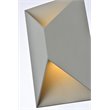 Living District Raine 1-Light Modern Aluminum LED Wall Sconce - Silver