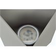 Living District Raine 1-Light Modern Aluminum LED Wall Sconce - Silver