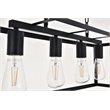 Living District Resolute 4-Light Mid-Century Metal Pendant in Black