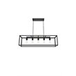 Living District Resolute 5-Light Mid-Century Metal Pendant in Black Finish