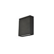 Living District Raine 1-Light Aluminum LED Wall Sconce - Black Finish