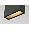 Living District Raine 1-Light Aluminum LED Wall Sconce - Black Finish
