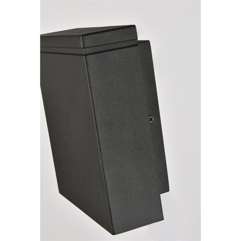 Living District Raine 1-Light Aluminum LED Wall Sconce - Black Finish
