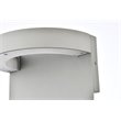 Living District Raine 1-Light Aluminum LED Wall Sconce in Silver