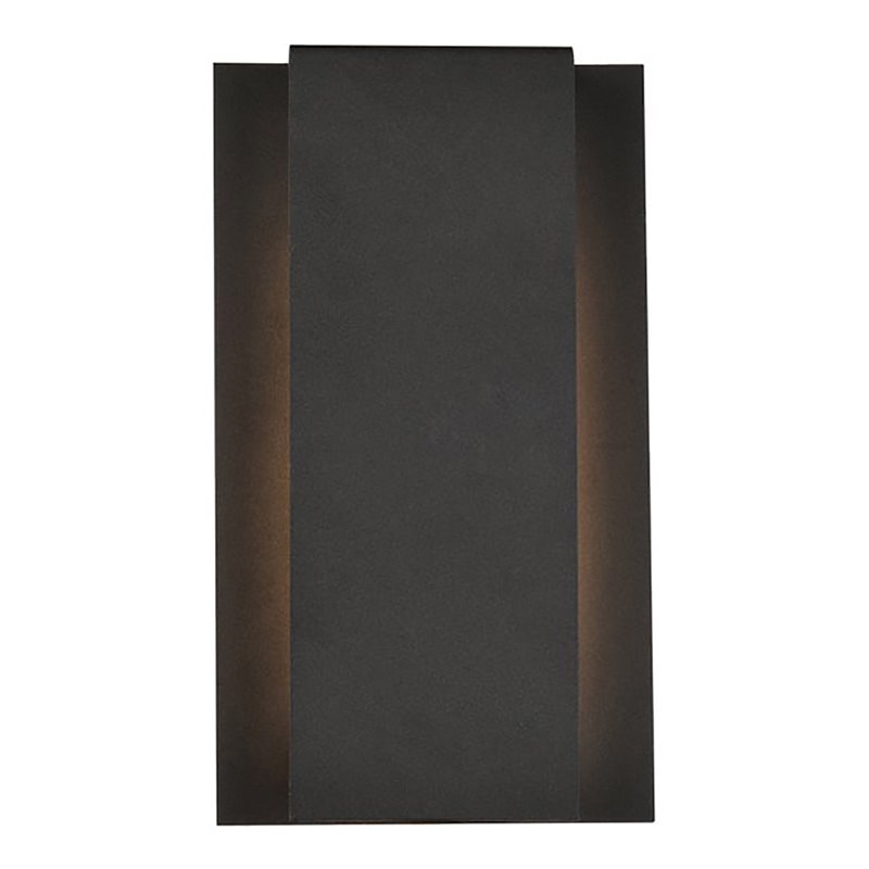 Living District Raine 1-Light Modern Aluminum Led Wall Sconce in Black