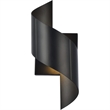 Living District Raine 1-Light Modern Aluminum LED Wall Sconce in Black