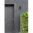 Living District Raine 1-Light Modern Aluminum Outdoor Wall Light - Black