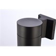 Living District Raine 1-Light Modern Aluminum Outdoor Wall Light - Black