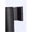 Living District Raine 1-Light Modern Aluminum Outdoor Wall Light - Black
