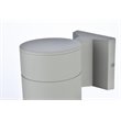 Living District Raine 1-Light Modern Aluminum Outdoor Wall Light - Silver