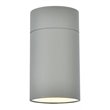 Living District Raine 1-Light Modern Aluminum Outdoor Wall Light - Silver