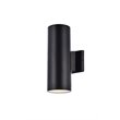 Living District Raine 1-Light Aluminum Outdoor Wall Light - Black