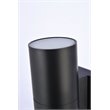 Living District Raine 1-Light Aluminum Outdoor Wall Light - Black
