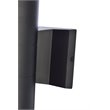 Living District Raine 1-Light Aluminum Outdoor Wall Light - Black