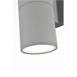 Living District Raine 1-Light Modern Aluminum Outdoor Wall Light in Silver